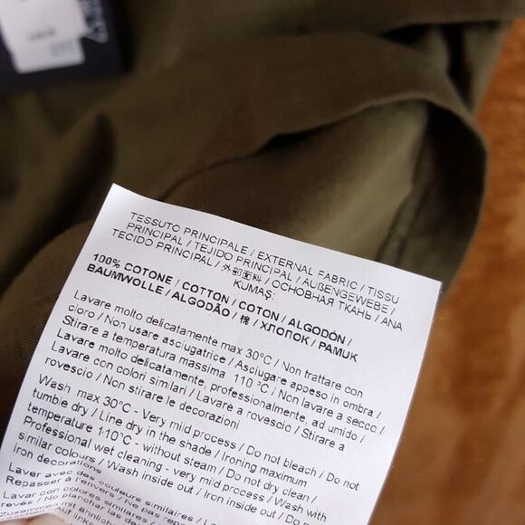 VERSACE COUTURE Mens Shirt Small Green Pullover Crew Logo Tee $150 Flawed - Picture 5 of 8